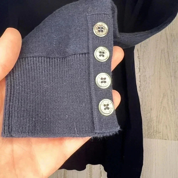 Tommy Hilfiger Turtle Neck Sweater Long Sleeve Top Navy‎ Blue Size Small - Picture 3 of 6